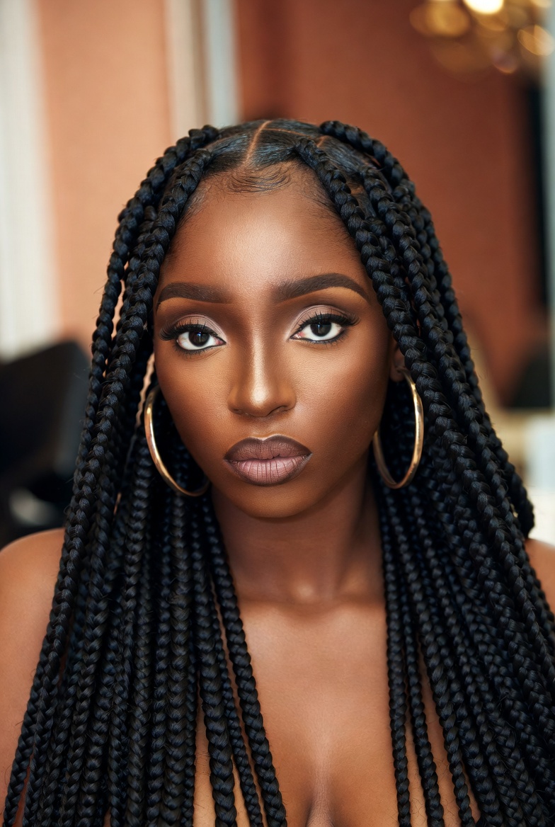 Knotless box braids