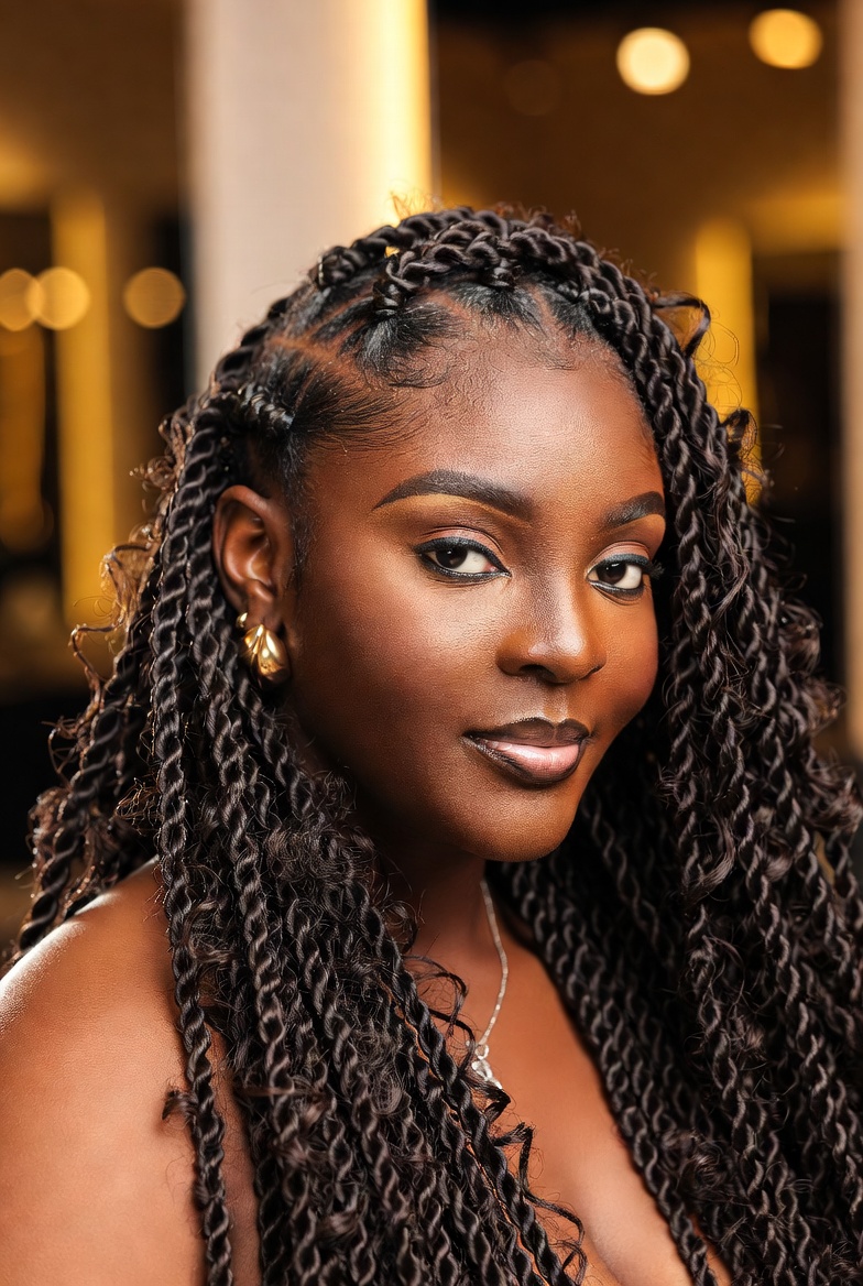 Boho Senegalese twists